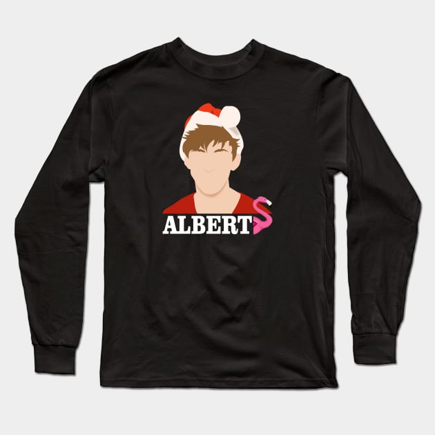 albert flamingo Long Sleeve T-Shirt by fuadiner